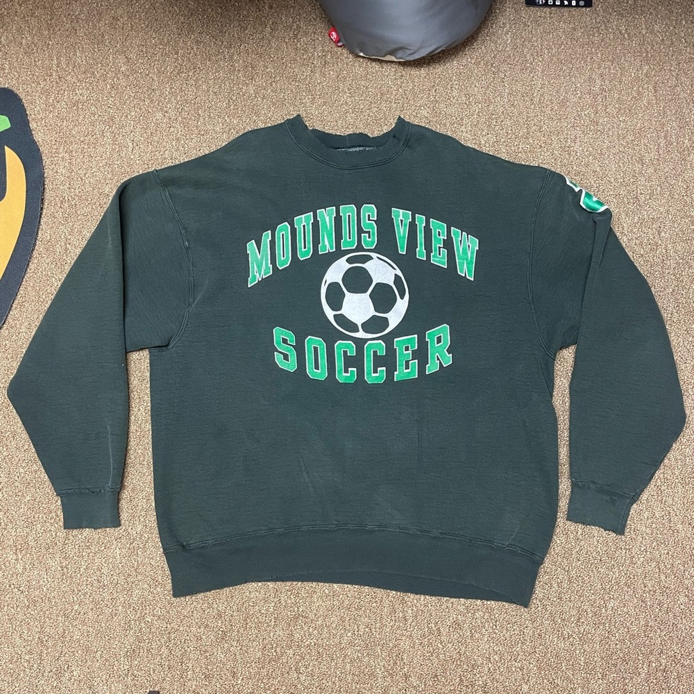 Distressed Vintage Soccer Sweatshirt